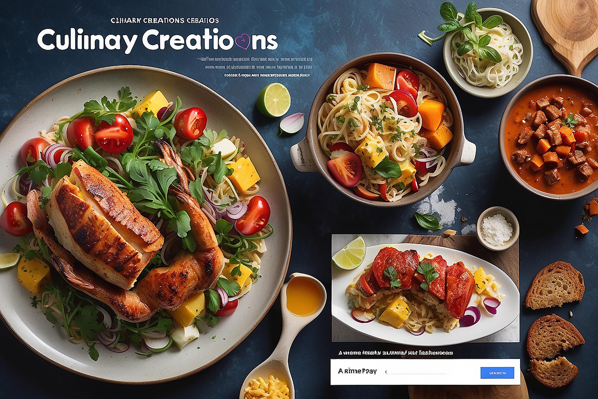 Course pack visual with plated dishes